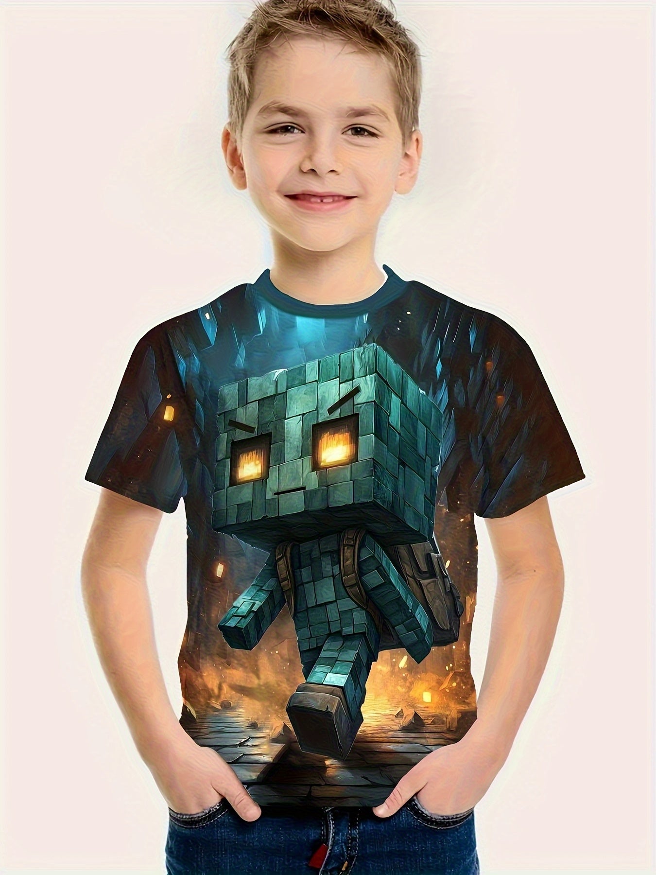 Quick Dry 3D Graphic Tee Men Casual