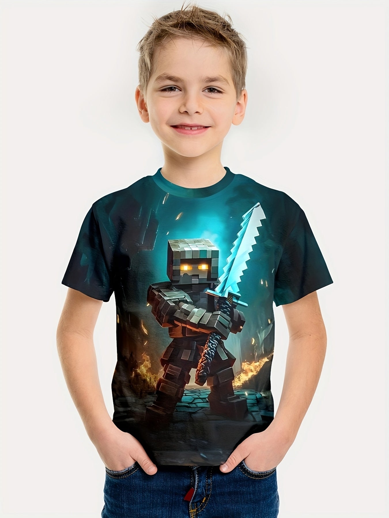 3D Digital Tee Men Casual Street Wear