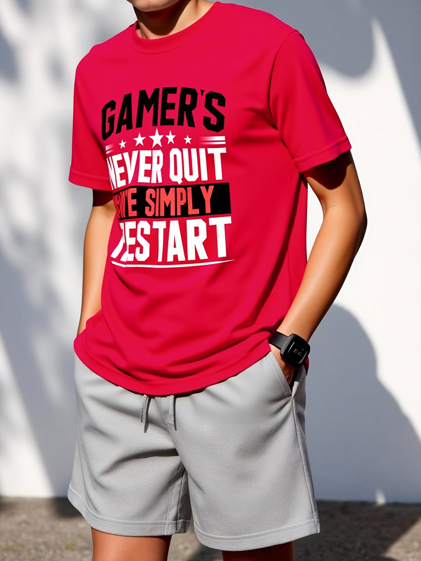 3D Print Tee Men Soft Lightweight Wear