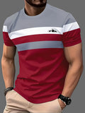 Quick Dry Digital Tee Men Casual Wear