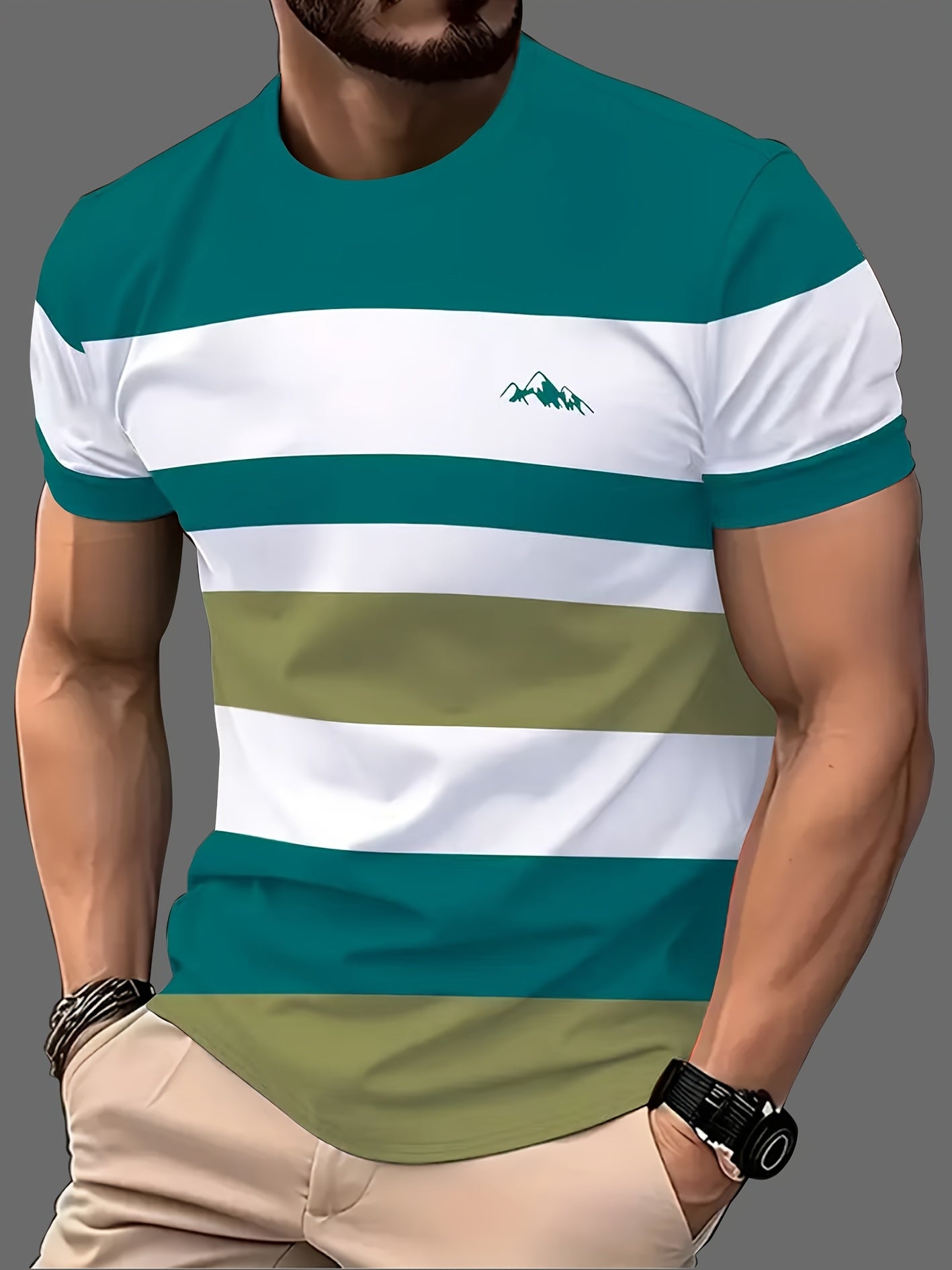 3D Street Style Tee Men Soft Fabric Wear