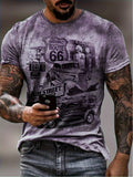 Soft Digital Tee Men Breathable Wear