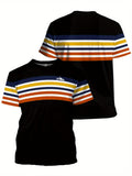 Graphic Digital Tee Men Summer Wear