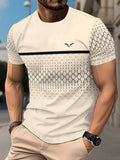 Graphic 3D Tee Men Breathable Style