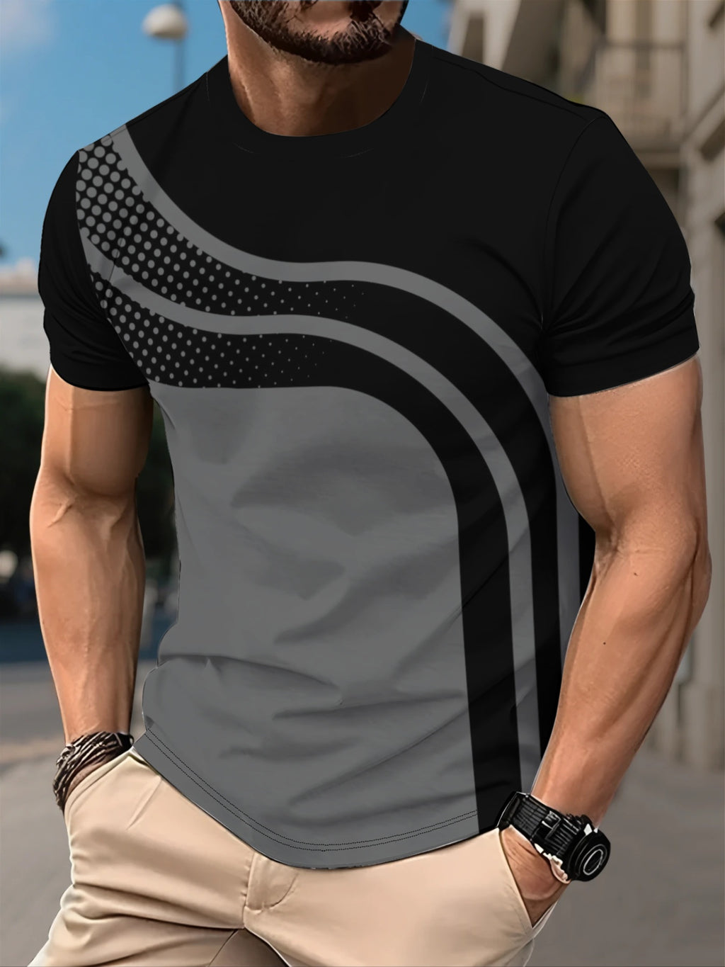 Graphic Digital Tee Unisex Lightweight Fit